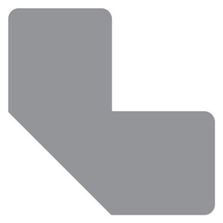 Ergomat DuraStripe Xtreme 8inx8inx4in Half Angle Corners Grey, 20PK DSX-C8x8x4-GY-KIT